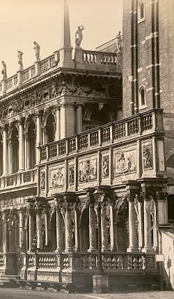 Saint Mark Bell Tower campanile The Loggia by Sansovino (Photograph 1870)