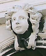 Sculpture Labia palace Venice Italy