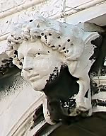 Sculpture Labia palace Venice Italy