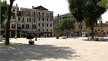 Ghetto of Venice: the Campo of Ghetto Nuovo 