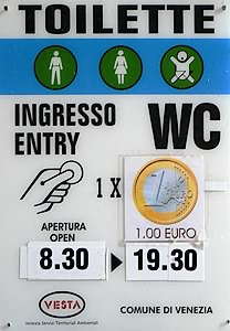 public restroom toilets venice italy