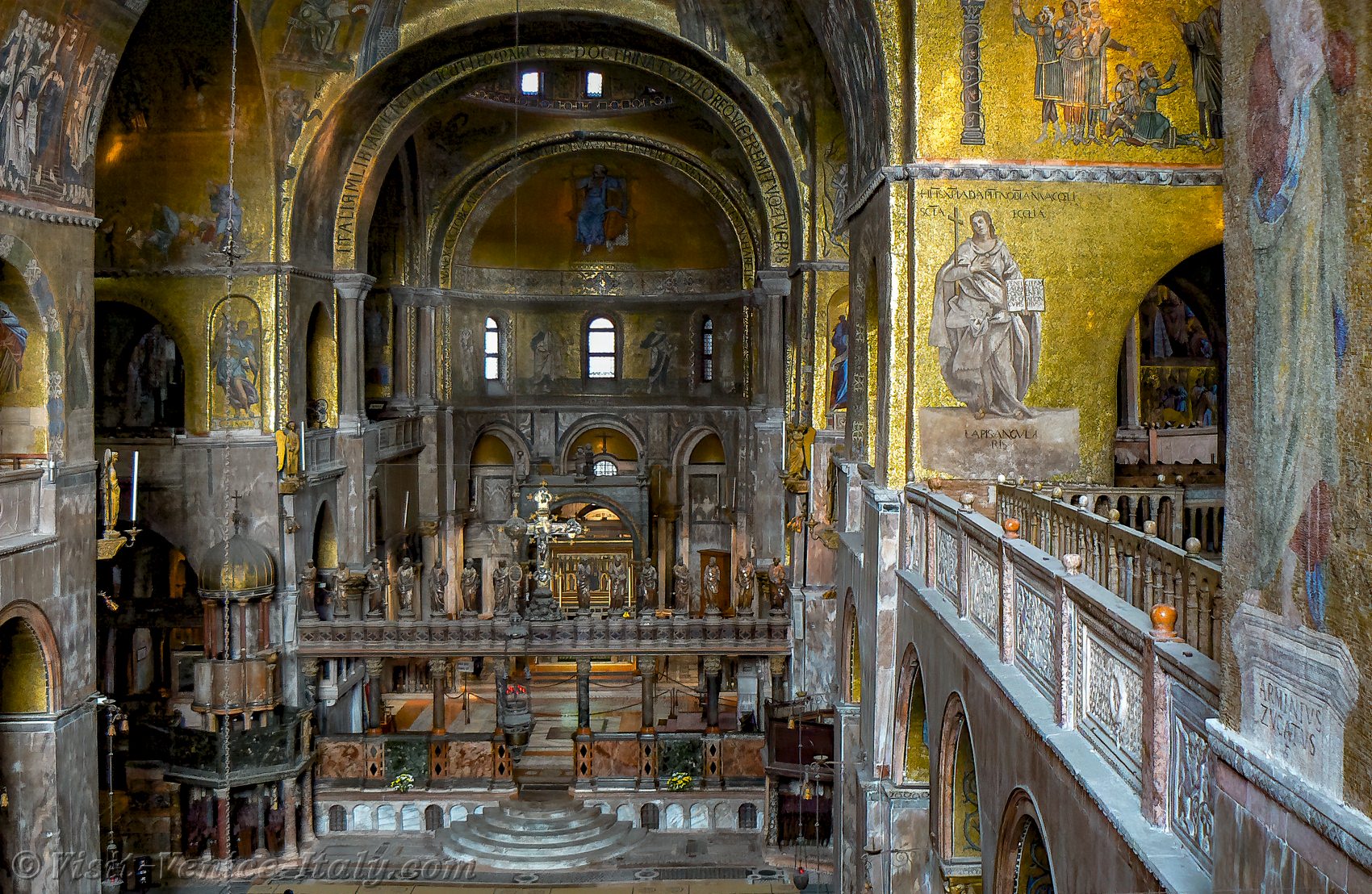 Saint-Mark Gold Basilica Venice Italy Body of the Evangelist